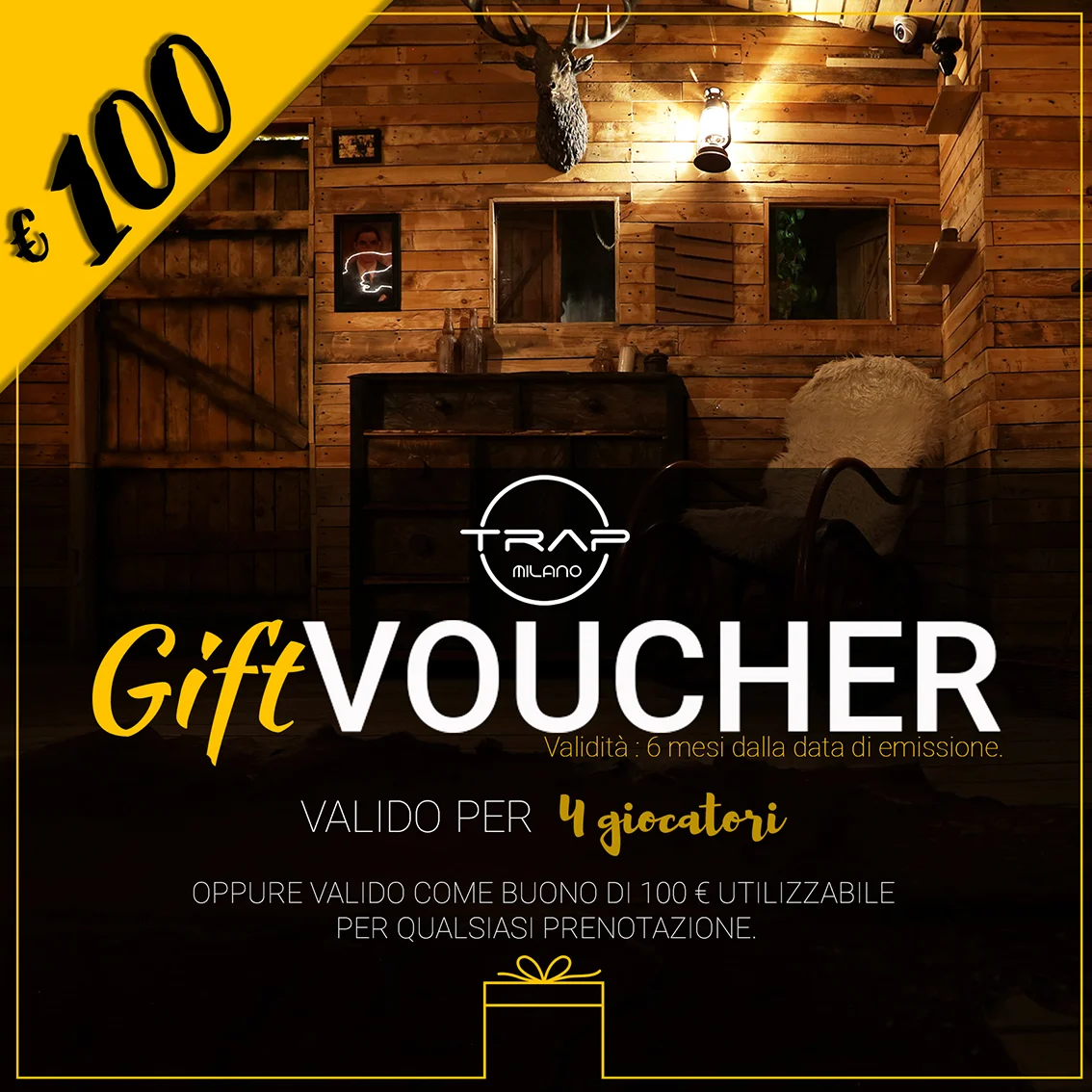 Voucher Trap Milano da 100€