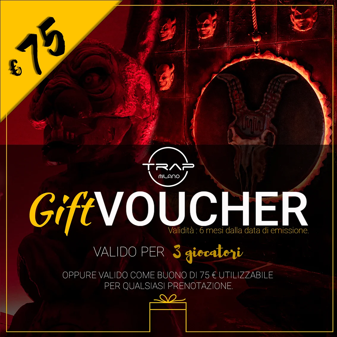 Voucher Trap Milano da 75€